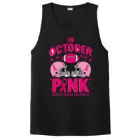 In October We Wear Pin.K Football Breast Cancer Awareness PosiCharge Competitor Tank