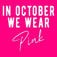 In October We Wear Pink Breast Cancer Awareness Womens T-Shirt