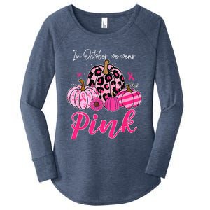 In October We Wear Pink Pumpkin Breast Cancer Awareness Women's Perfect Tri Tunic Long Sleeve Shirt