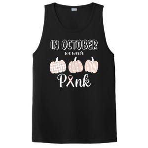 In October We Wear Pink Pumpkin Breast Cancer PosiCharge Competitor Tank