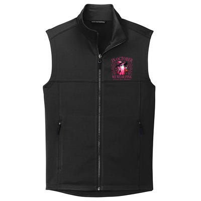 In October We Wear Breast Cancer Awareness Halloween Collective Smooth Fleece Vest