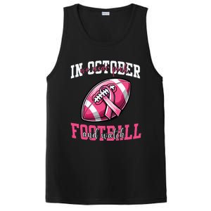 In October We Wear And Watch Football Breast Cancer PosiCharge Competitor Tank