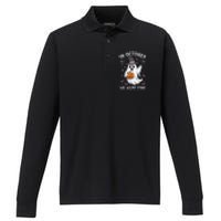 In October We Wear Pin.K Ghost Witch Breast Cancer Awareness Performance Long Sleeve Polo