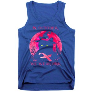 In October We Wear Pink Pumpkin Breast Cancer Awareness Tank Top