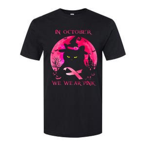 In October We Wear Pink Pumpkin Breast Cancer Awareness Softstyle CVC T-Shirt