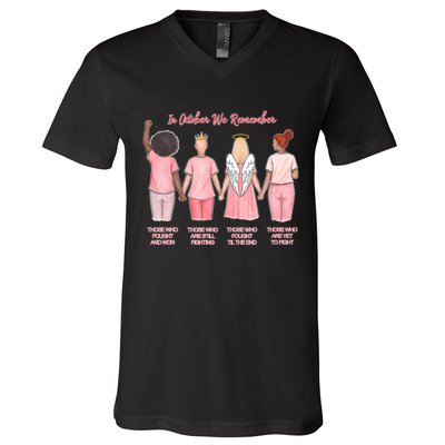 In October We Remember Those Who Fought And Won V-Neck T-Shirt