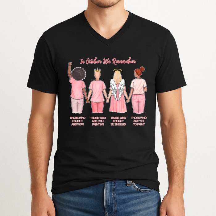 In October We Remember Those Who Fought And Won V-Neck T-Shirt