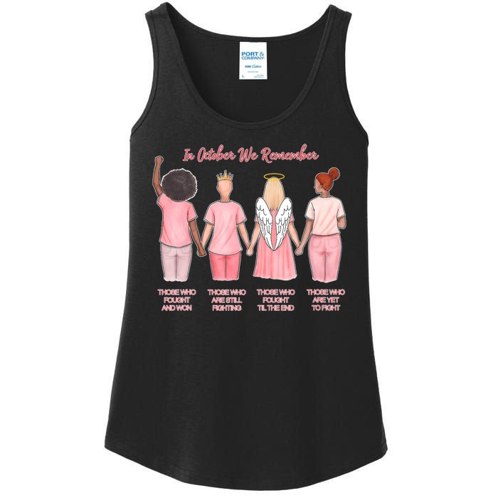 In October We Remember Those Who Fought And Won Ladies Essential Tank