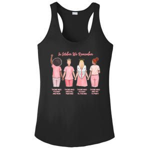 In October We Remember Those Who Fought And Won Ladies PosiCharge Competitor Racerback Tank