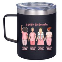 In October We Remember Those Who Fought And Won 12oz Stainless Steel Coffee Mug