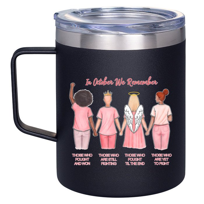 In October We Remember Those Who Fought And Won 12oz Stainless Steel Coffee Mug