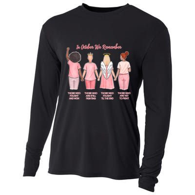 In October We Remember Those Who Fought And Won Cooling Performance Long Sleeve Crew