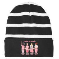 In October We Remember Those Who Fought And Won Striped Beanie with Solid Band