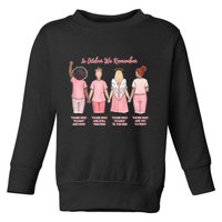 In October We Remember Those Who Fought And Won Toddler Sweatshirt