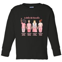 In October We Remember Those Who Fought And Won Toddler Long Sleeve Shirt