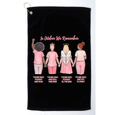 In October We Remember Those Who Fought And Won Golf Towel