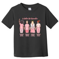 In October We Remember Those Who Fought And Won Toddler T-Shirt