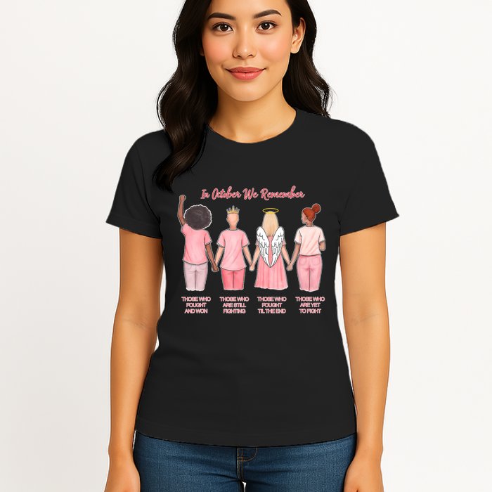 In October We Remember Those Who Fought And Won Womens T-Shirt