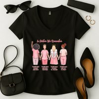 In October We Remember Those Who Fought And Won Women's V-Neck T-Shirt