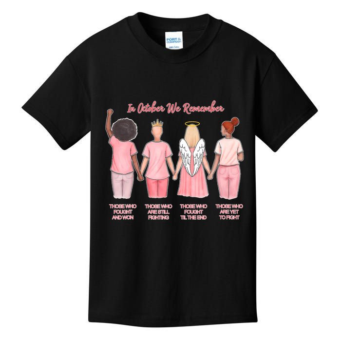 In October We Remember Those Who Fought And Won Kids T-Shirt