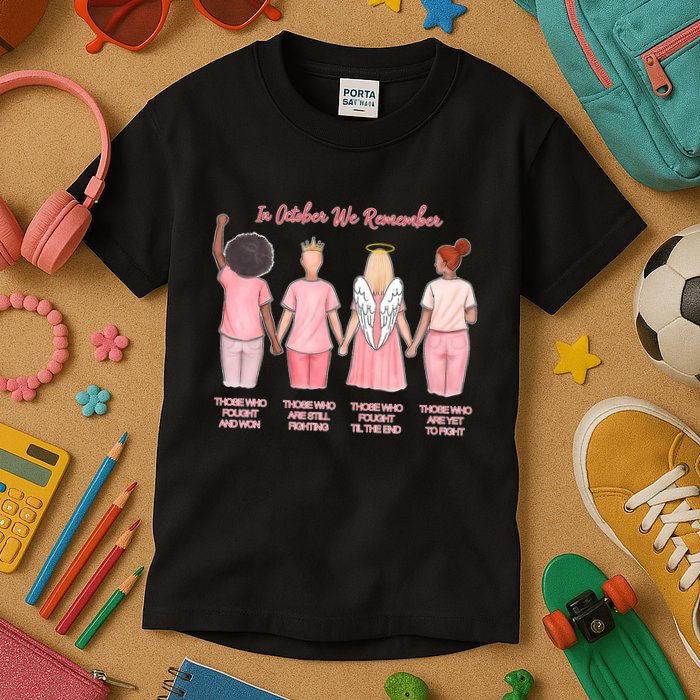 In October We Remember Those Who Fought And Won Kids T-Shirt
