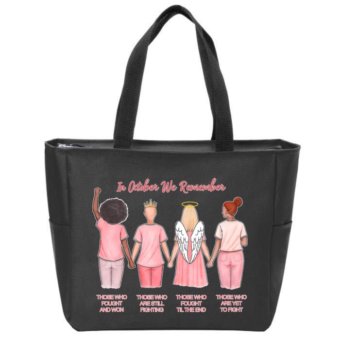 In October We Remember Those Who Fought And Won Zip Tote Bag