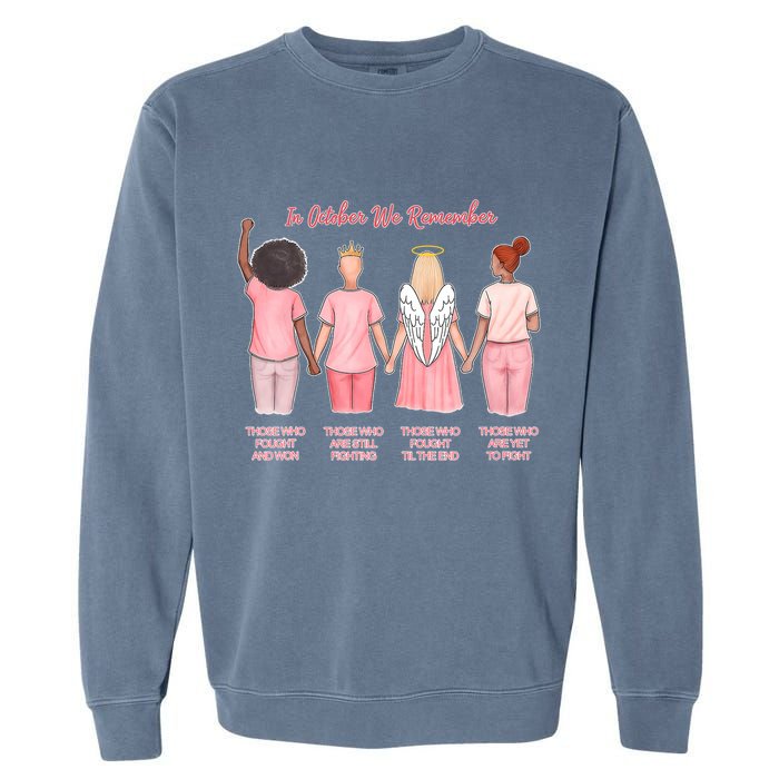 In October We Remember Those Who Fought And Won Garment-Dyed Sweatshirt