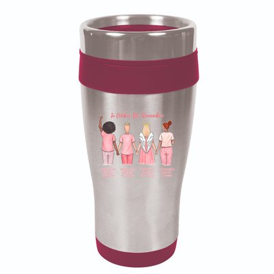 In October We Remember Those Who Fought And Won 16oz Travel Tumbler