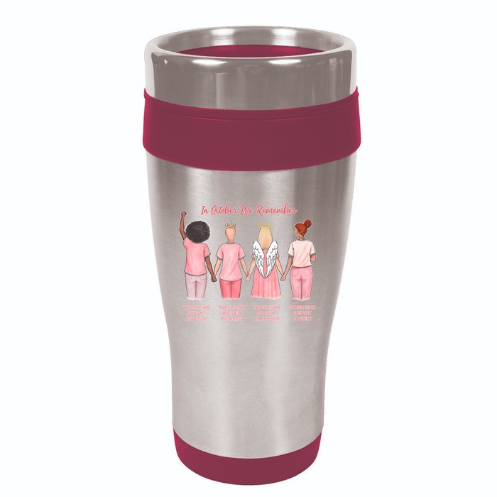 In October We Remember Those Who Fought And Won 16oz Travel Tumbler