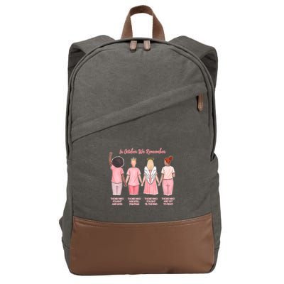 In October We Remember Those Who Fought And Won Cotton Canvas Backpack