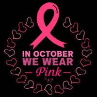 In October We Wear Pink Breast Cancer Awareness Cancer Survivor Bag