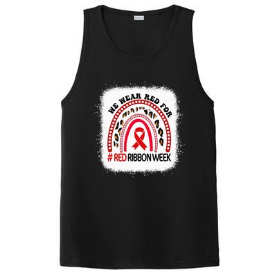 In October We Wear Red Ribbon Week Awareness PosiCharge Competitor Tank