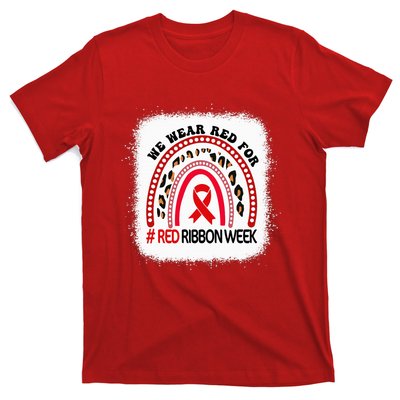 In October We Wear Red Ribbon Week Awareness T-Shirt