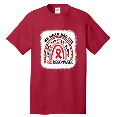 In October We Wear Red Ribbon Week Awareness Tall T-Shirt