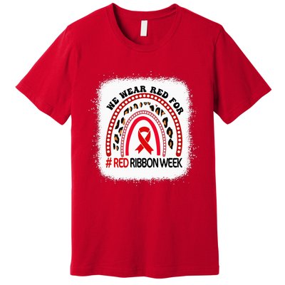 In October We Wear Red Ribbon Week Awareness Premium T-Shirt