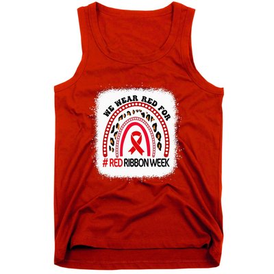 In October We Wear Red Ribbon Week Awareness Tank Top