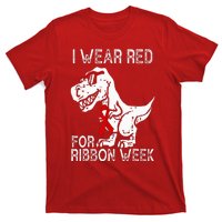 In October We Wear Red Ribbon Squad Week Awareness T-Shirt