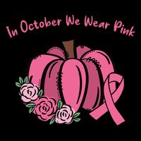 In October We War Pink Autumn Breast Cancer Doggie Tank