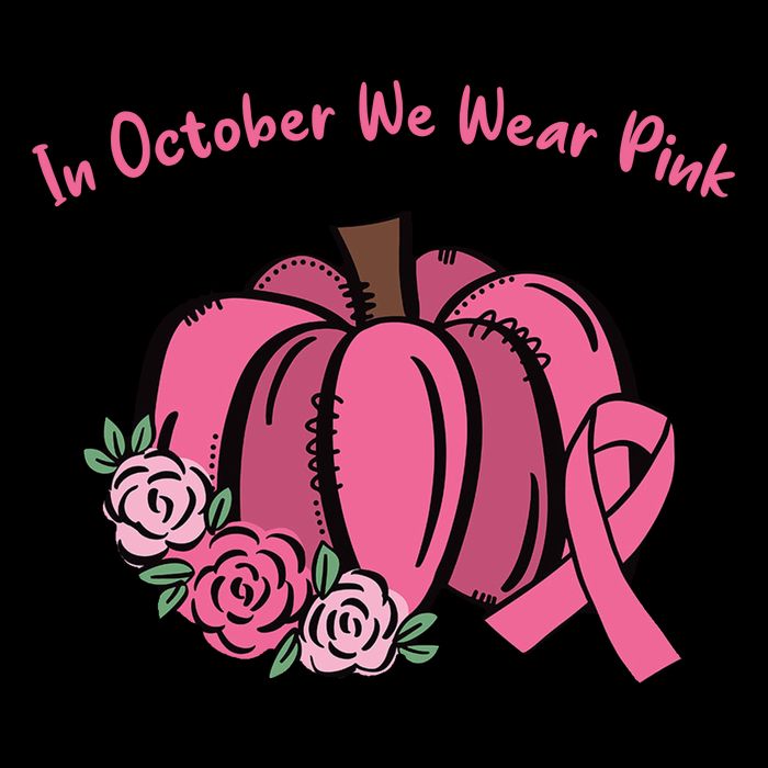 In October We War Pink Autumn Breast Cancer Doggie Tank