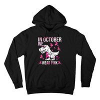 In October We Wear Ribbon Breast Cancer Awareness Hoodie