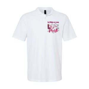 In October We Wear Love Postal Worker Breast Cancer Softstyle Adult Sport Polo