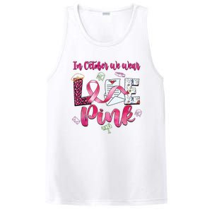 In October We Wear Love Postal Worker Breast Cancer PosiCharge Competitor Tank