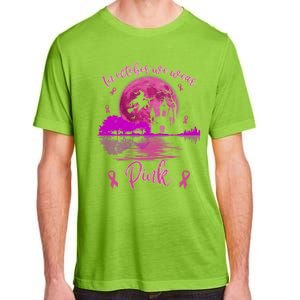 In October We Wear Pink Breast Cancer Awareness Moon Witch Great Gift Adult ChromaSoft Performance T-Shirt