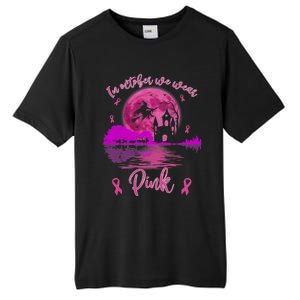 In October We Wear Pink Breast Cancer Awareness Moon Witch Great Gift Tall Fusion ChromaSoft Performance T-Shirt