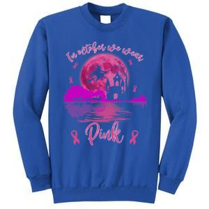 In October We Wear Pink Breast Cancer Awareness Moon Witch Great Gift Sweatshirt