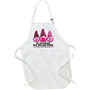 In October We Wear Unicorn Breast Cancer Awareness Full-Length Apron With Pockets