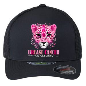 In October We Wear Pink Cute Little Lion Breast Cancer Flexfit Unipanel Trucker Cap