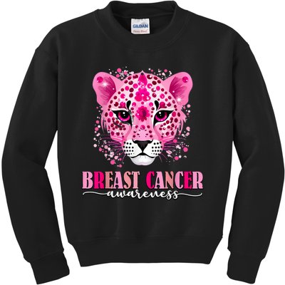 In October We Wear Pink Cute Little Lion Breast Cancer Kids Sweatshirt