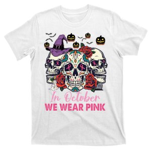 In October We Wear Unicorn Breast Cancer Awareness T-Shirt