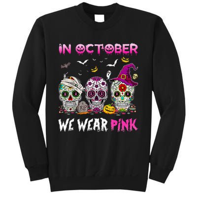 In October We Wear Breast Cancer Awareness Sweatshirt